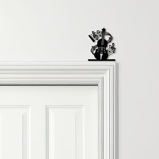Door Topper Violin & Music Notes Various Colours Top Of Door Frame Decor Sign