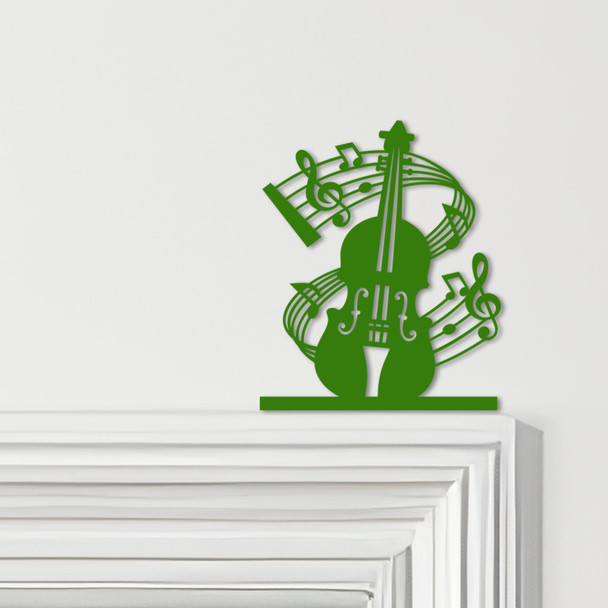 Door Topper Violin & Music Notes Various Colours Top Of Door Frame Decor Sign