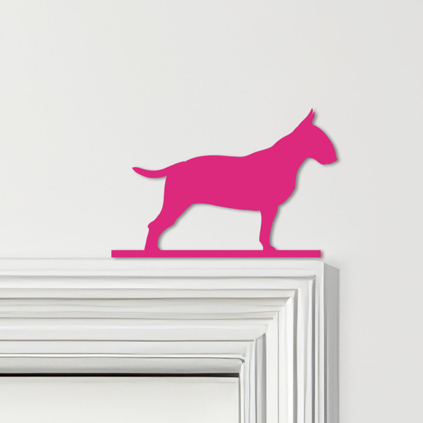 Door Topper Bull Terrier Dog Various Colours Top Of Door Frame Decorative Sign