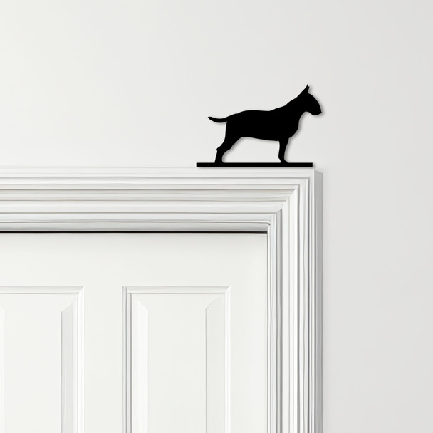 Door Topper Bull Terrier Dog Various Colours Top Of Door Frame Decorative Sign