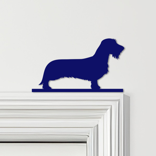 Door Topper Wirehaired Dachshund Dog Various Colours Top Of Door Decorative Sign