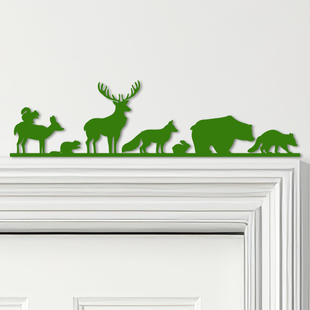 Door Topper Woodland Animals Kids Room Decor Various Colours Frame Decor Sign
