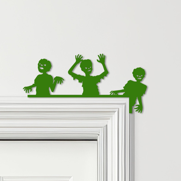 Door Topper Zombies Scary Halloween Decor Various Colours Decorative Sign