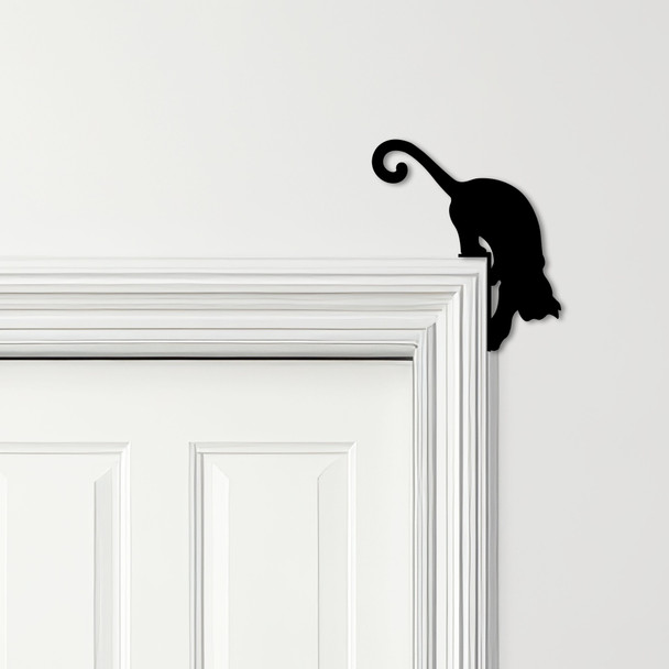 Door Topper Cat Curly Tail Various Colours Top Of Door Frame Decorative Sign