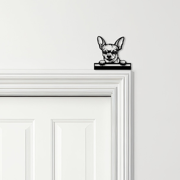 Door Topper Chihuahua Dog Various Colours Top Of Door Frame Decorative Sign
