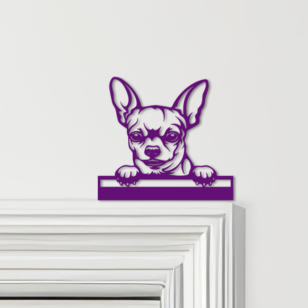 Door Topper Chihuahua Dog Various Colours Top Of Door Frame Decorative Sign