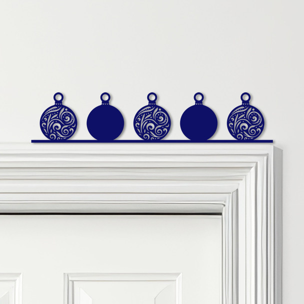 Door Topper Christmas Decor Baubles Various Colours Top Of Door Decorative Sign