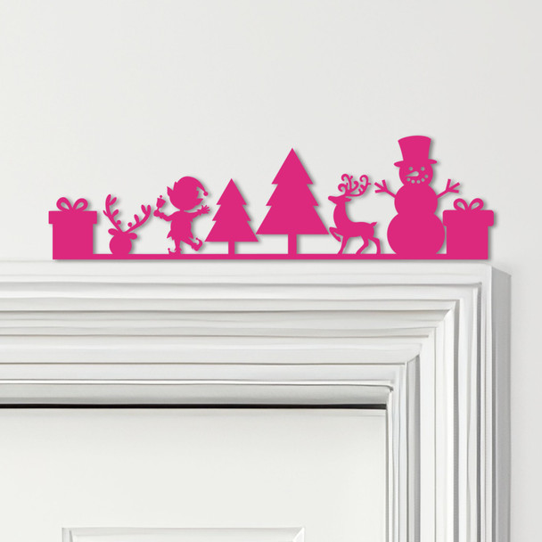 Door Topper Christmas Decor Characters Various Colours Decorative Sign