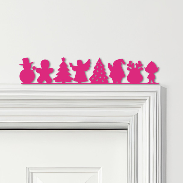 Door Topper Christmas Decor Traditional Characters Various Colours Decor Sign