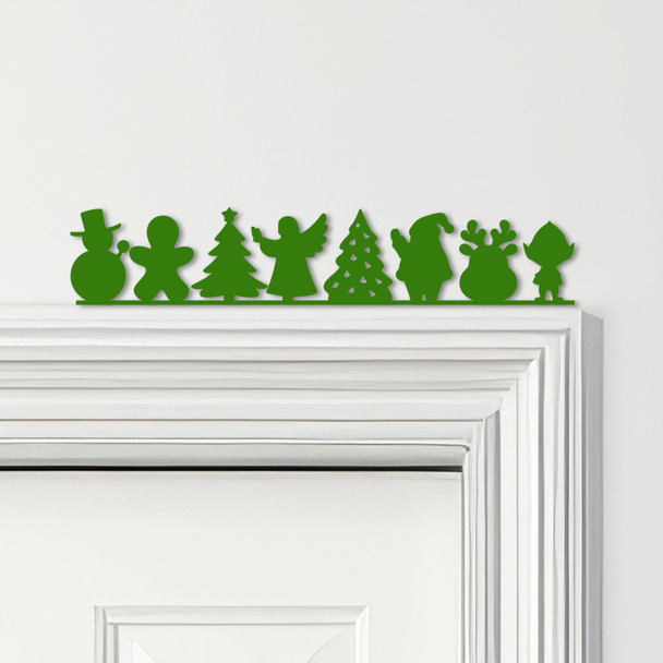 Door Topper Christmas Decor Traditional Characters Various Colours Decor Sign