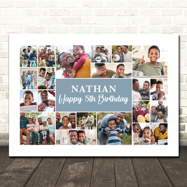 Photo Collage Kids Birthday Gift For Boys Any Age 22-Photo Print Or Canvas Photo Collage Kids Birthday Gift For Boys Any Age 22-Photo Print Or Canvas