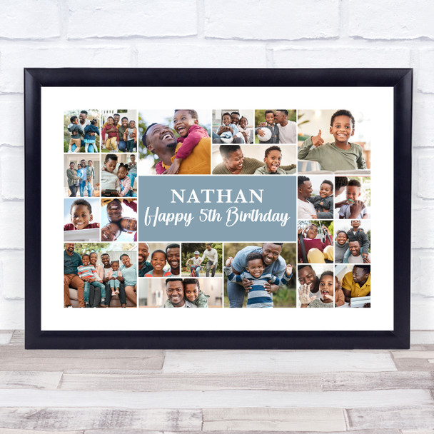Photo Collage Kids Birthday Gift For Boys Any Age 22-Photo Print Or Canvas Photo Collage Kids Birthday Gift For Boys Any Age 22-Photo Print Or Canvas