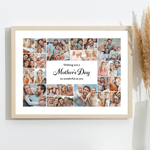 Photo Collage Mother's Day Personalised Gift For Anyone 22-Photo Print Or Canvas