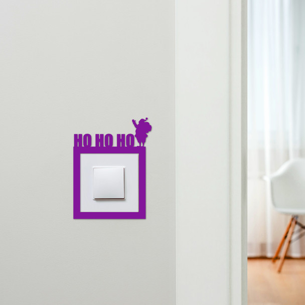 Light Switch Surround Ho Ho Ho Santa Claus Christmas Decor Switch Cover Frame