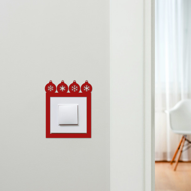Light Switch Surround Christmas Decor Baubles Decorative Switch Cover Frame