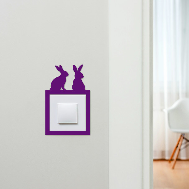 Light Switch Surround Easter Bunny Rabbits Decorative Switch Plate Cover Frame