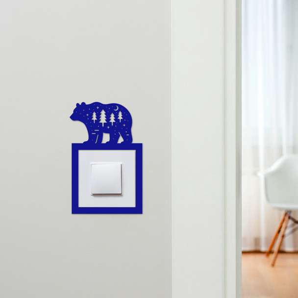 Light Switch Surround Christmas Decor Tree Bear Decorative Switch Cover Frame