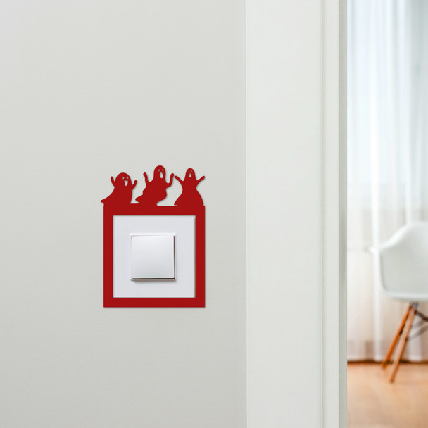 Light Switch Surround Halloween Decor Ghosts Scary Decorative Switch Cover Frame