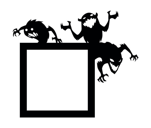 Light Switch Surround Halloween Decor Monsters Decorative Switch Cover Frame