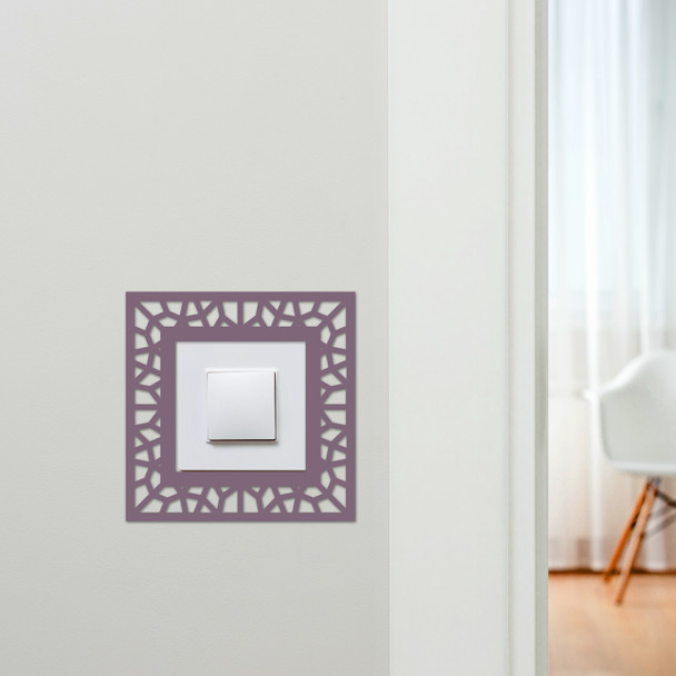 Light Switch Surround Abstract Geometric Design 11 Decorative Switch Cover Frame