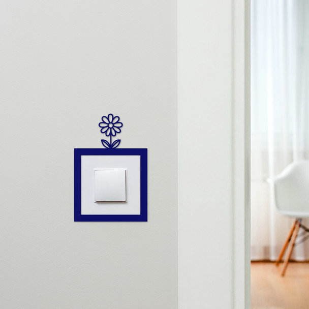 Light Switch Surround Single Flower Decorative Switch Plate Cover Frame