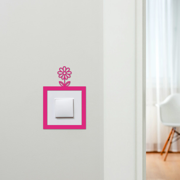 Light Switch Surround Single Flower Decorative Switch Plate Cover Frame