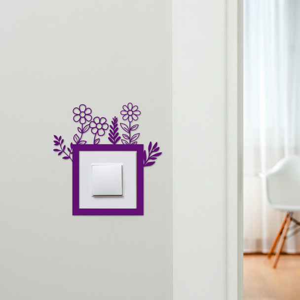 Light Switch Surround Flowers Decorative Switch Plate Cover Frame