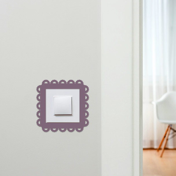 Light Switch Surround Geometric Frame Design 3 Decorative Switch Cover Frame