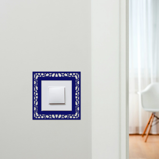 Light Switch Surround Abstract Geometric Design 4 Decorative Switch Cover Frame