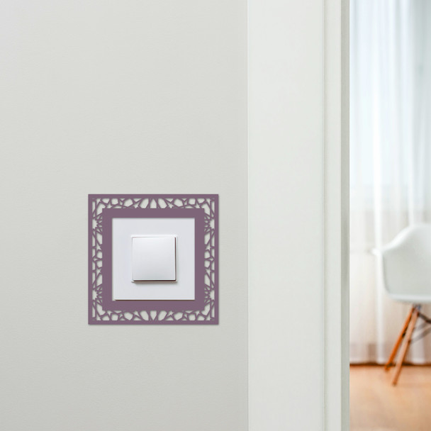 Light Switch Surround Abstract Geometric Design 4 Decorative Switch Cover Frame