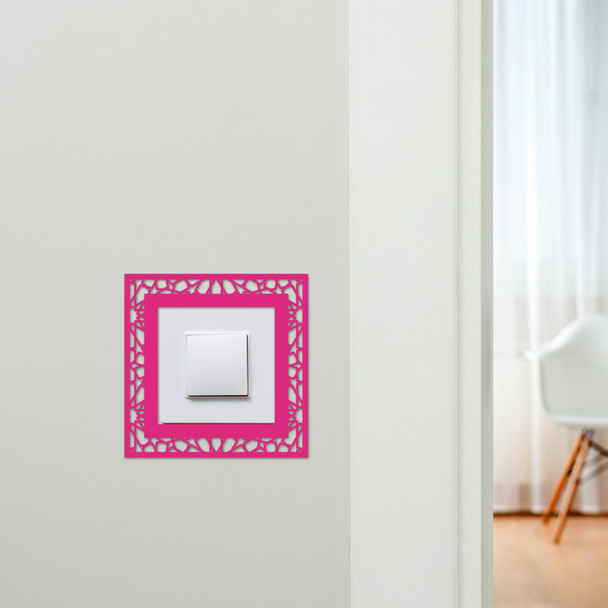 Light Switch Surround Abstract Geometric Design 4 Decorative Switch Cover Frame