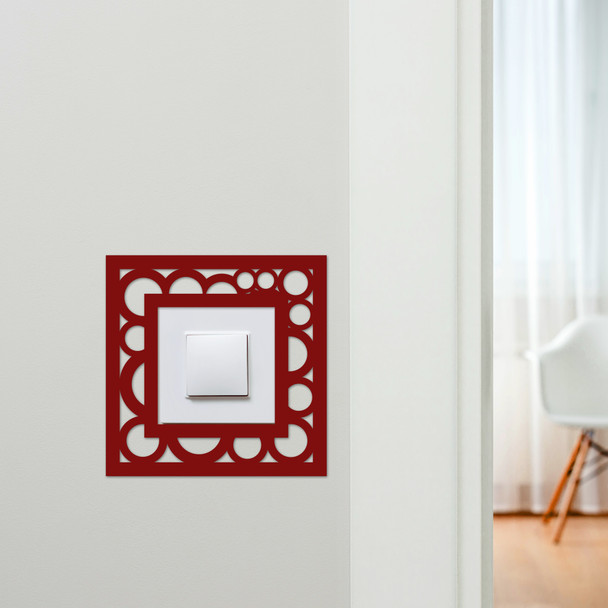 Light Switch Surround Abstract Geometric Design 8 Decorative Switch Cover Frame