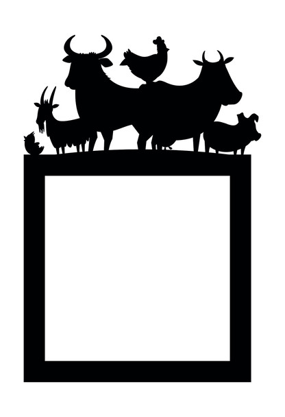 Light Switch Surround Farm Animals Kids Room Decorative Switch Plate Cover Frame