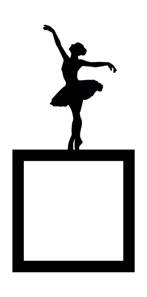 Light Switch Surround Ballerina Ballet Kids Room Decorative Switch Cover Frame