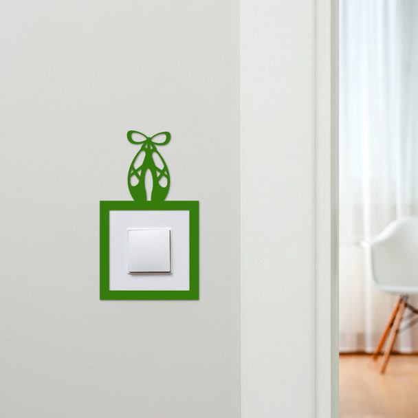Light Switch Surround Ballet Shoes Kids Room Decorative Switch Plate Cover Frame