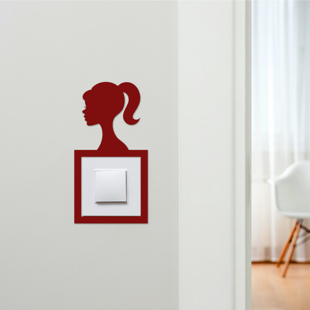 Light Switch Surround Barbie Kids Room Decorative Switch Plate Cover Frame