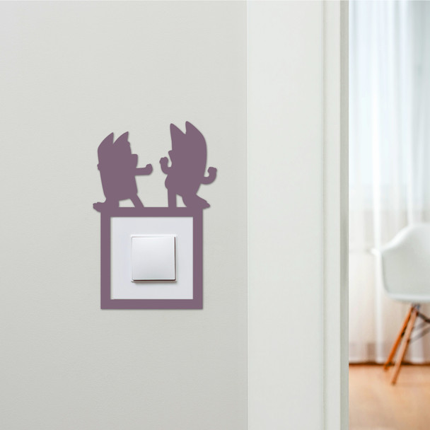 Light Switch Surround Kids Room Bluey Decorative Switch Plate Cover Frame