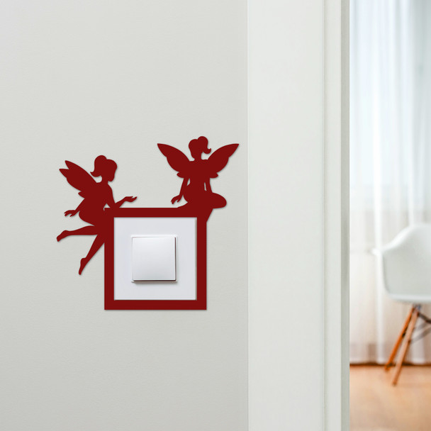 Light Switch Surround Fairy Sitting Kids Room Decorative Switch Cover Frame