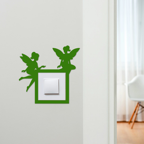Light Switch Surround Fairy Sitting Kids Room Decorative Switch Cover Frame