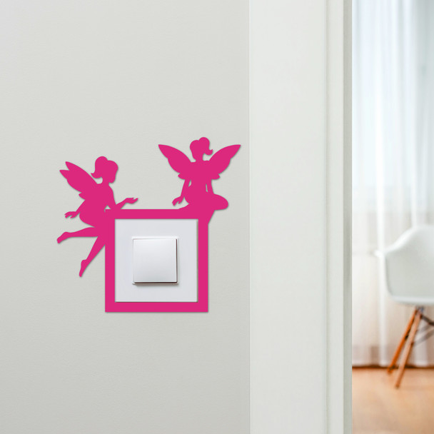 Light Switch Surround Fairy Sitting Kids Room Decorative Switch Cover Frame