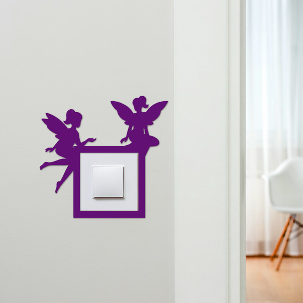 Light Switch Surround Fairy Sitting Kids Room Decorative Switch Cover Frame
