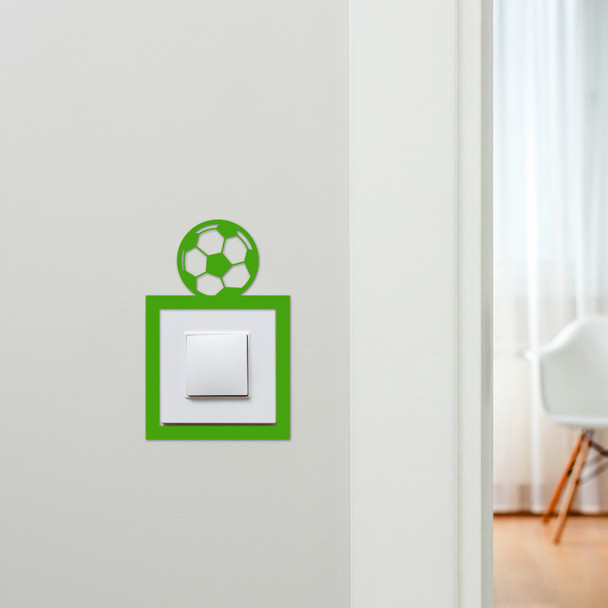Light Switch Surround Football Soccer Ball Kids Room Decor Switch Cover Frame