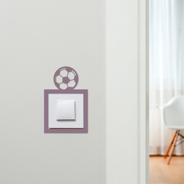 Light Switch Surround Football Soccer Ball Kids Room Decor Switch Cover Frame