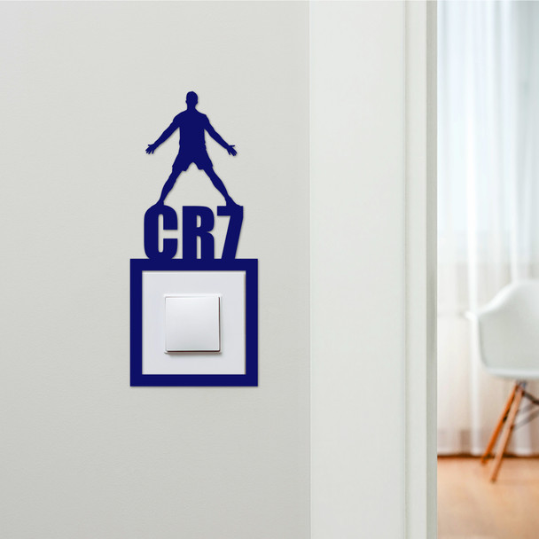 Light Switch Surround CR7 Christiano Ronaldo Footballer Decor Switch Cover Frame