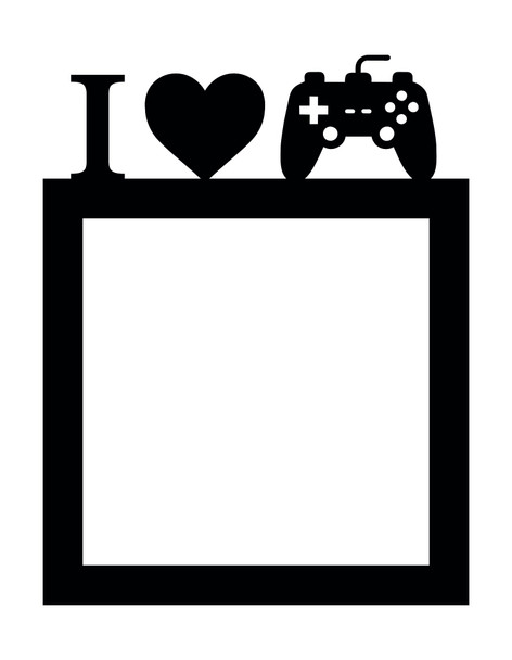 Light Switch Surround Love Gaming Controller Kids Room Decor Switch Cover Frame