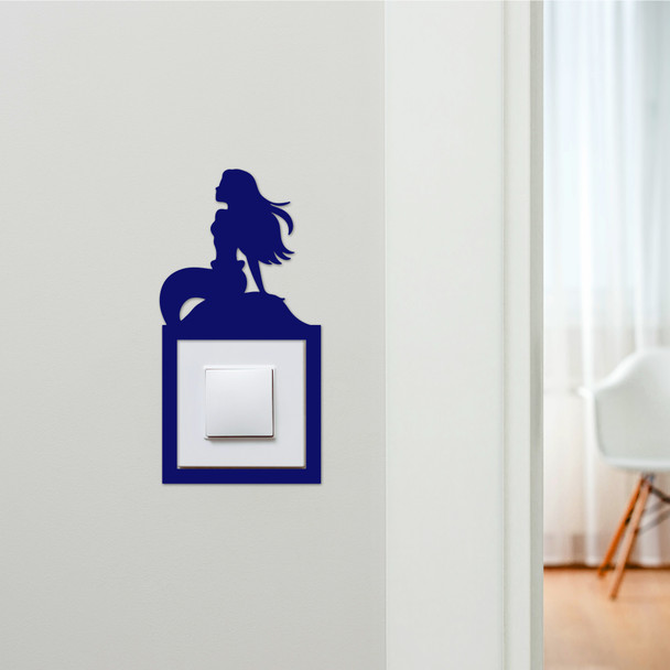Light Switch Surround Mermaid Kids Room Decorative Switch Plate Cover Frame