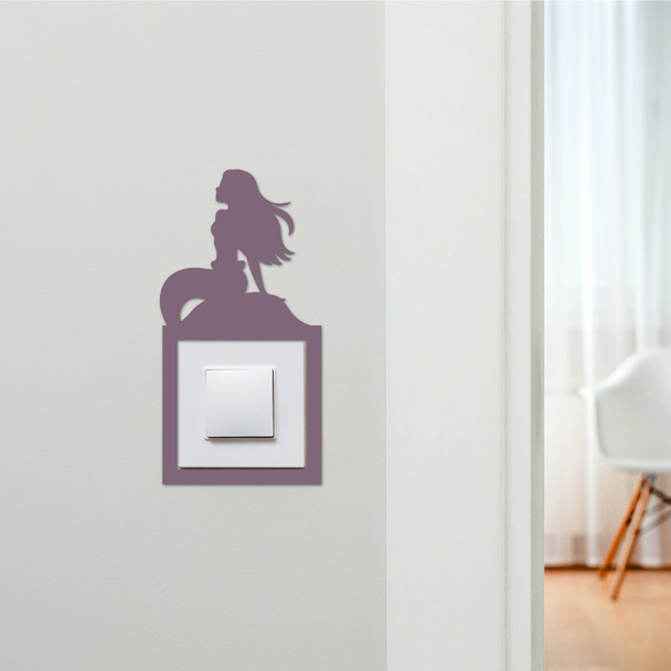 Light Switch Surround Mermaid Kids Room Decorative Switch Plate Cover Frame