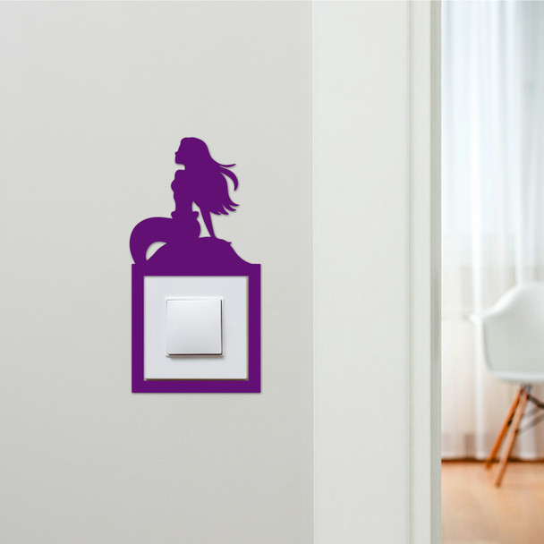Light Switch Surround Mermaid Kids Room Decorative Switch Plate Cover Frame