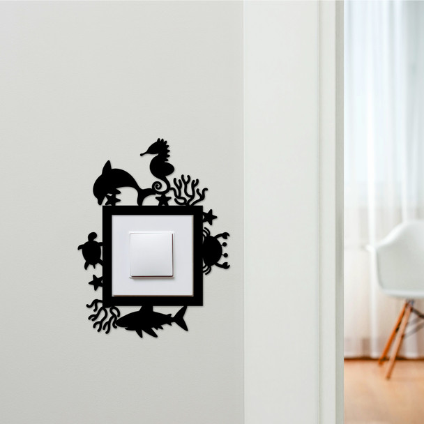 Light Switch Surround Sealife Kids Room Decorative Switch Plate Cover Frame