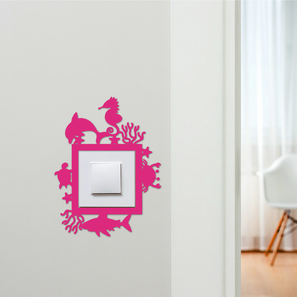 Light Switch Surround Sealife Kids Room Decorative Switch Plate Cover Frame